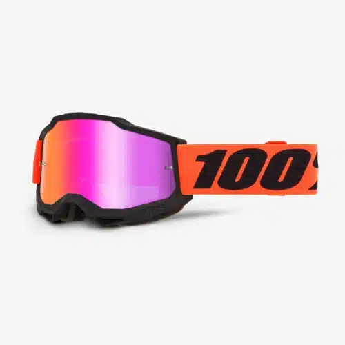 100% Accuri 2 Hundreds Motocross Goggle - Gold Mirror Lens
